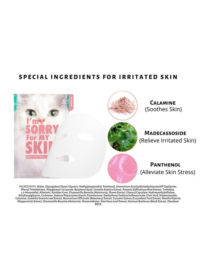 Y Skin Ph5.5 Jelly Face Mask Sheet Korean Skin Care Moisturizing And Soothing Pack Of 10