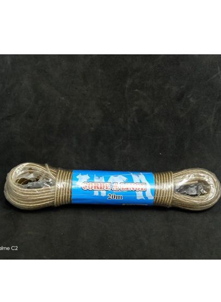 حبل ملابس معدني مغطى بالبلاستيك - قطعتين - 20 متر - Image 2