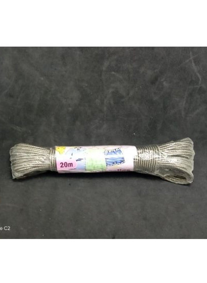 حبل ملابس معدني مغطى بالبلاستيك - قطعتين - 20 متر - Image 3