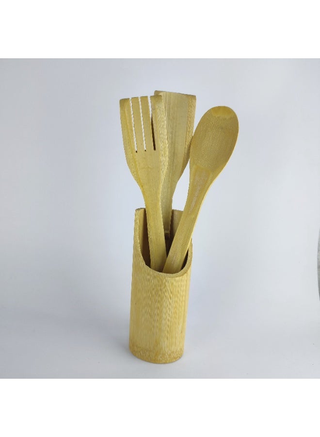 طقم استاند معالق توزيع خشب – مكوّن من 3 معالق + حامل استاند - Image 5