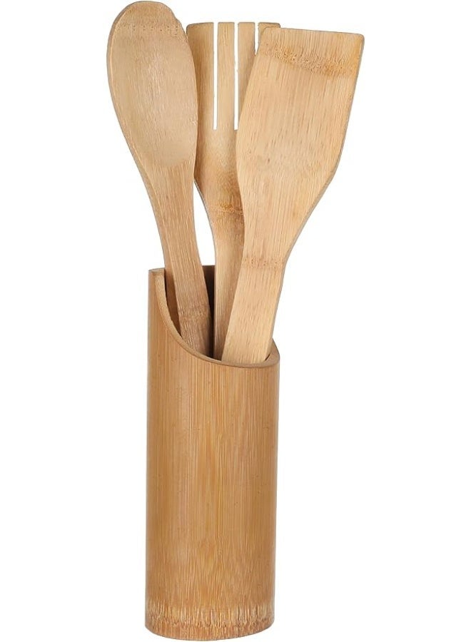 طقم استاند معالق توزيع خشب – مكوّن من 3 معالق + حامل استاند - Image 1