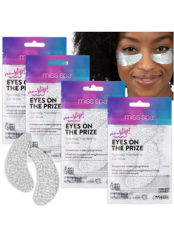 Miss Spa No-Slip Eyes On The Prize Revitalizing Eye Masks 4 Pack - Image 1