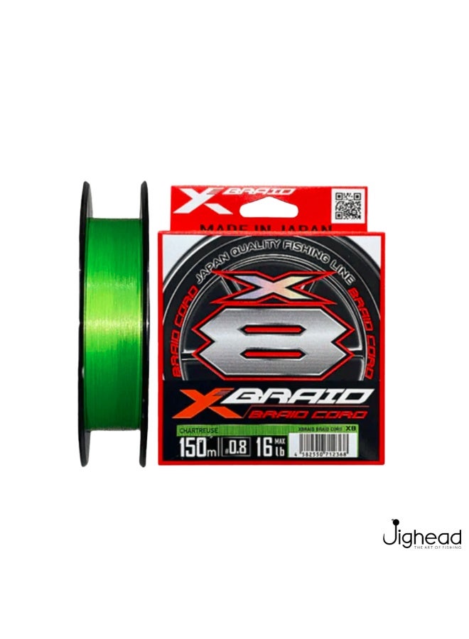 YGK X-Braid Cord X8 Braided Line 30lb | 150m