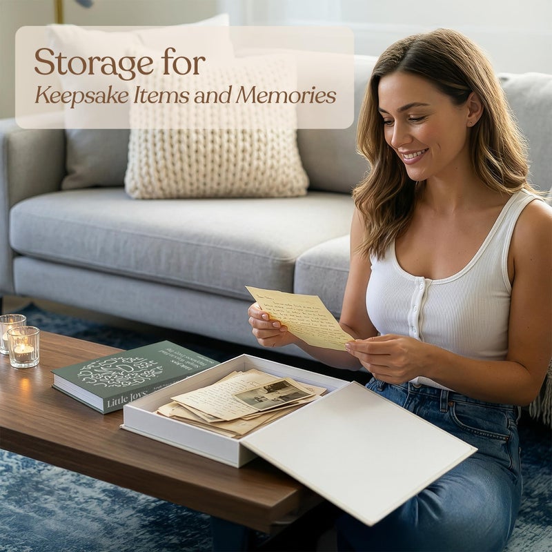 MESMOS Set of 2 Decorative Books for Home Decor, Coffee Table Books, Faux Book Storage Boxes for Bookshelf & Living Room, Home Decor, Hardcover Fake Book for Decoration, Mindfulness & Stillness Series - Image 4