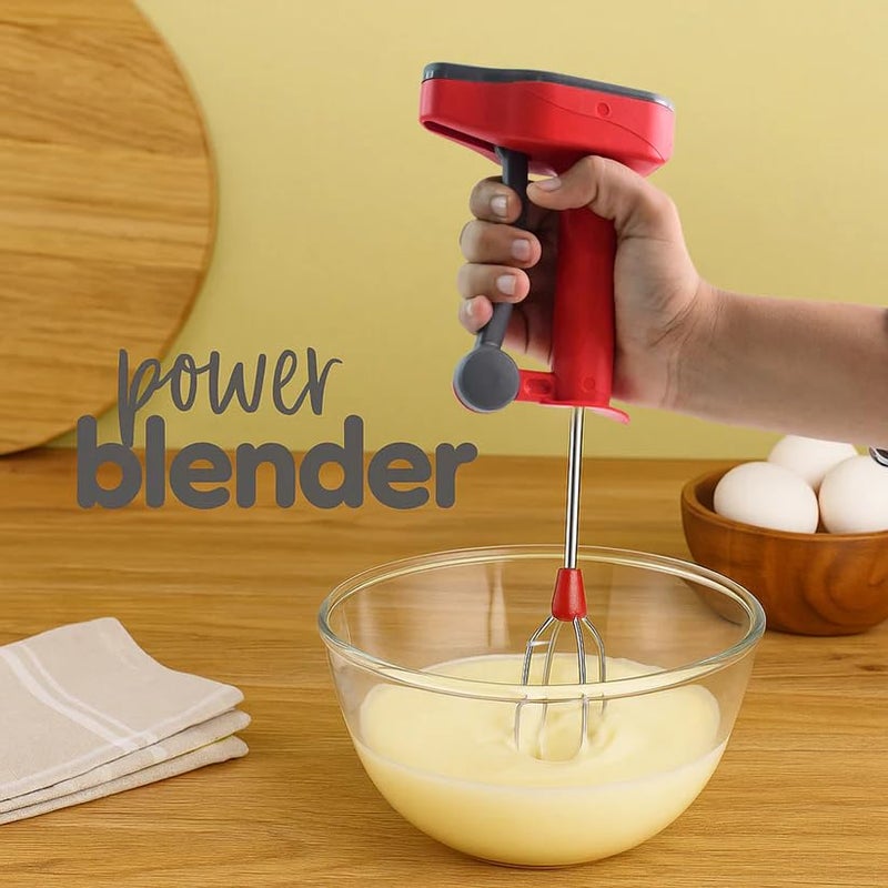 SUPERMOM Hand Blender 1 Pc – Manual Multipurpose Handheld Blender with Stainless Steel Whisk for Coffee, Egg Beating, Churning, Cream and Milkshake, Compact and Easy to Clean Mixer for Kitchen Use - Image 4