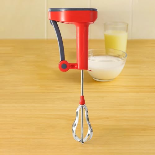 SUPERMOM Hand Blender 1 Pc – Manual Multipurpose Handheld Blender with Stainless Steel Whisk for Coffee, Egg Beating, Churning, Cream and Milkshake, Compact and Easy to Clean Mixer for Kitchen Use - Image 1