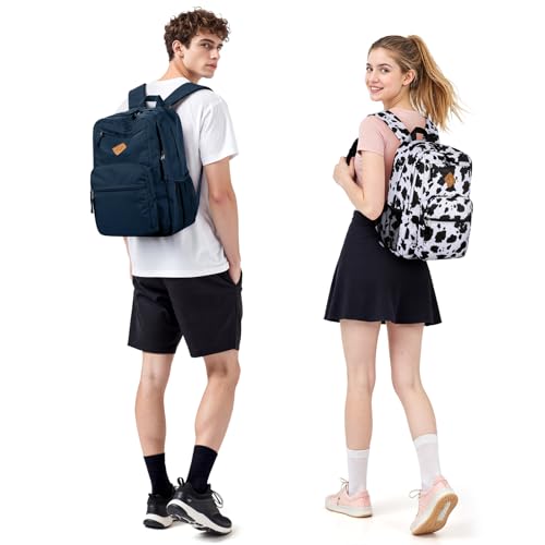 ZORFIN 26L Backpack for College, and Travel: Water Resistant Bookbag - Steel blue - Image 2