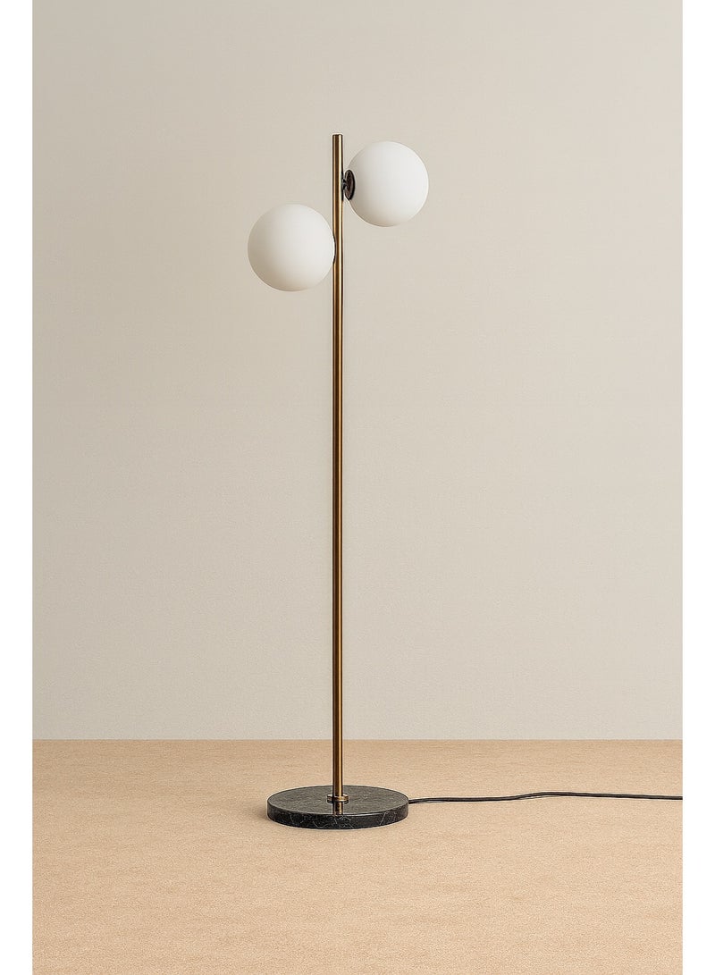 Cluc Gold Globo di vetro floor lamp  - 2 globes - Image 3
