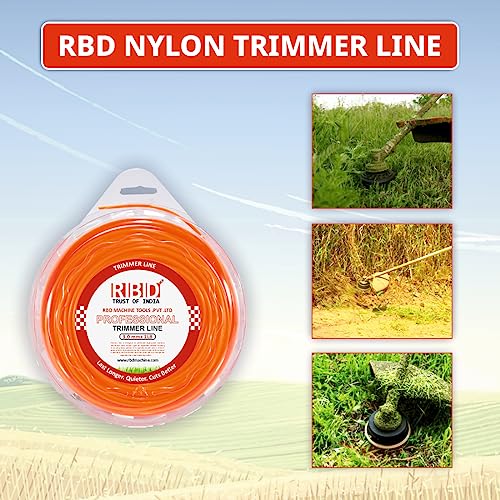 RBD Machine 50 Meter Round Grass Trimmer, 3mm Nylon Trimmer Line Wire for Brush Cutter Trimmer - Image 2