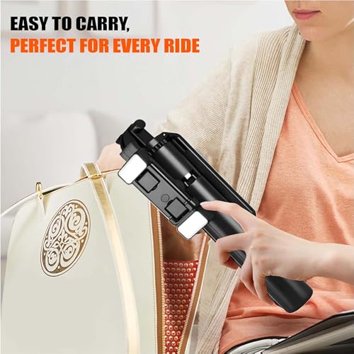Kratos Selfie Stick Tripod with Dual Light 67 inch/1.7 M, 360° Rotation Handle for Anti Shake Shooting, Multifunctional Bluetooth Tripod for Mobile Phone Vlogging, Live Stream and Travel - Image 2