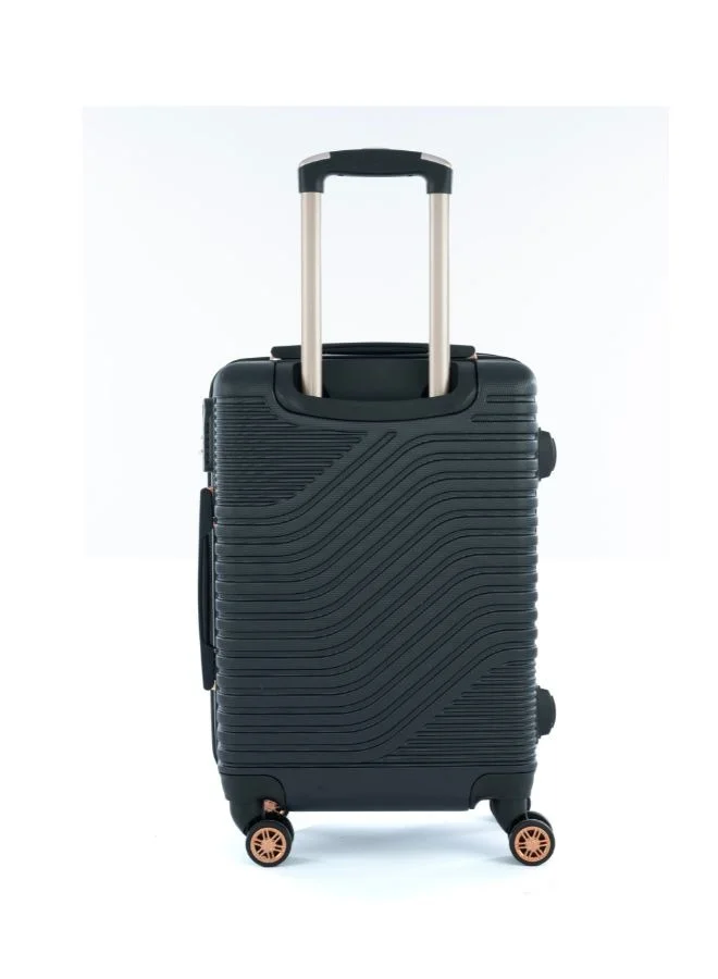 ليمرا طقم شنط سفر مكون من خمس حقائب أمتعة لون أسود بمقاس 32"/28"/24"/20"/12 انش