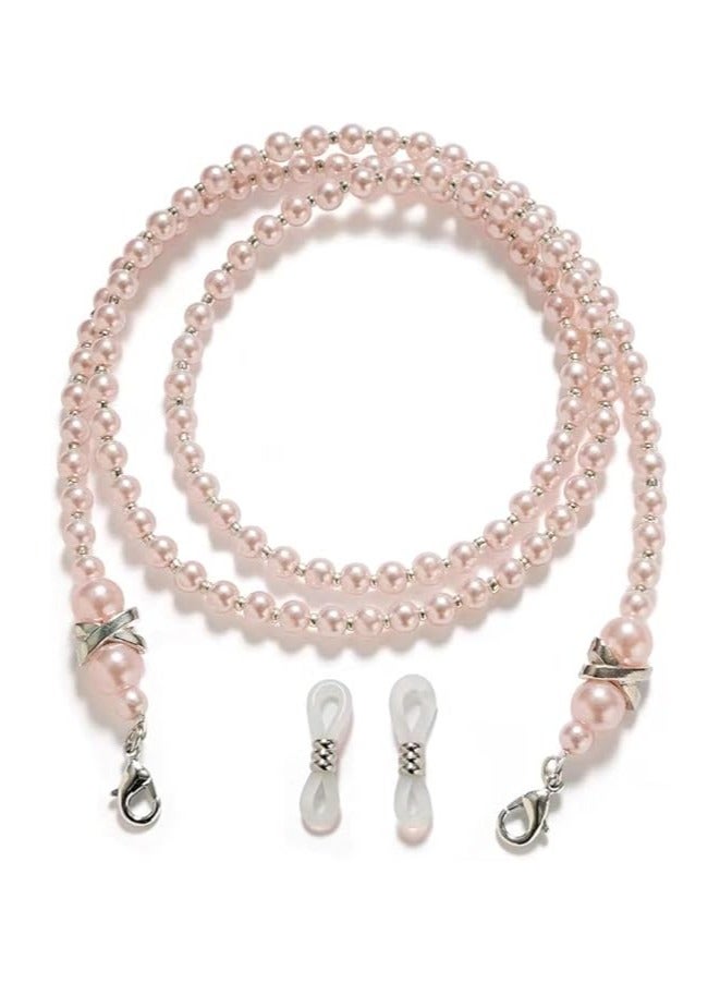 كيلا 4 قطع من سلسلة النظارات المصنوعة من الخرز، سلسلة النظارات للنساء، حامل نظارات شمسية برقبة من البلاستيك، حبل نظارات - Image 4