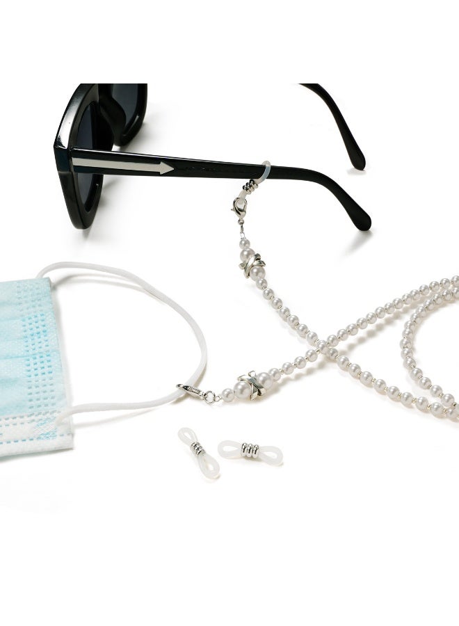 Bukela 4 Pcs Beaded Glasses Chain,Eyeglass Chain for Women Sunglasses Neck Cord Holder Plastic Bead Eyeglass Lanyard - Image 4