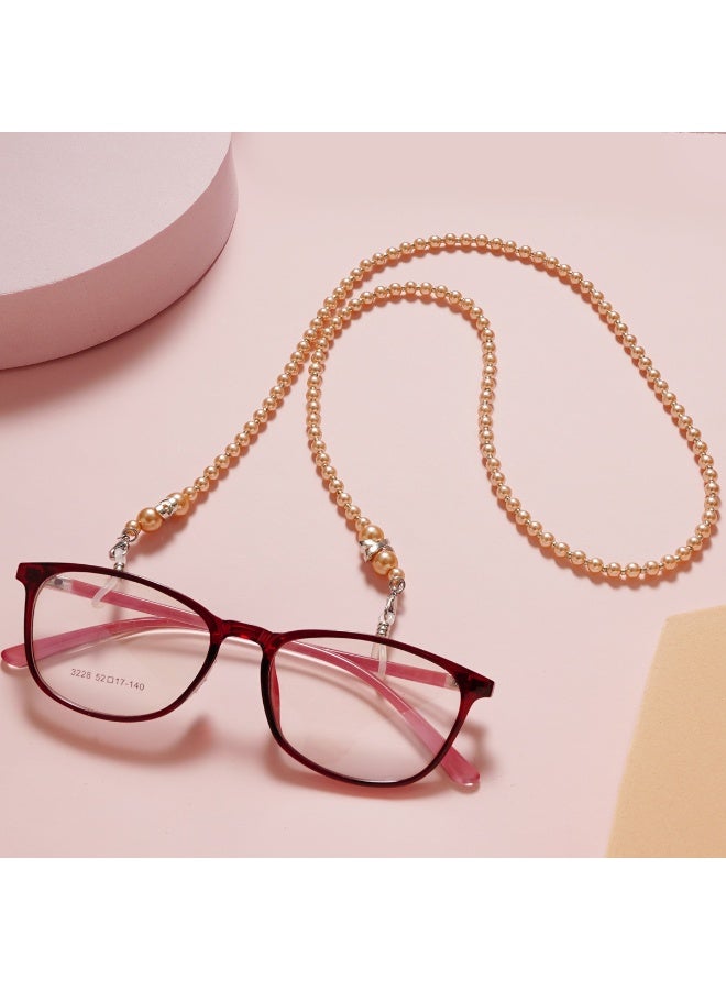 Bukela 4 Pcs Beaded Glasses Chain,Eyeglass Chain for Women Sunglasses Neck Cord Holder Plastic Bead Eyeglass Lanyard - Image 2