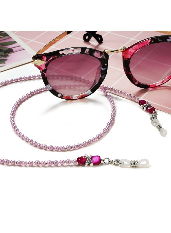 Bukela 4 Pcs Beaded Glasses Chain,Eyeglass Chain for Women Sunglasses Neck Cord Holder Plastic Bead Eyeglass Lanyard - Image 5