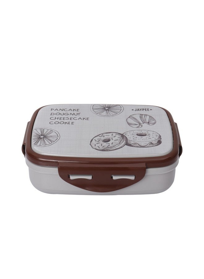 JAYPEE Ecosteel Jr. Kid's Insulated Steel Tiffin Box Leak-Proof, Airtight Lunch Box with One Container and Spoon, Lunch Box for School & Office, 550ml Grey - Image 1