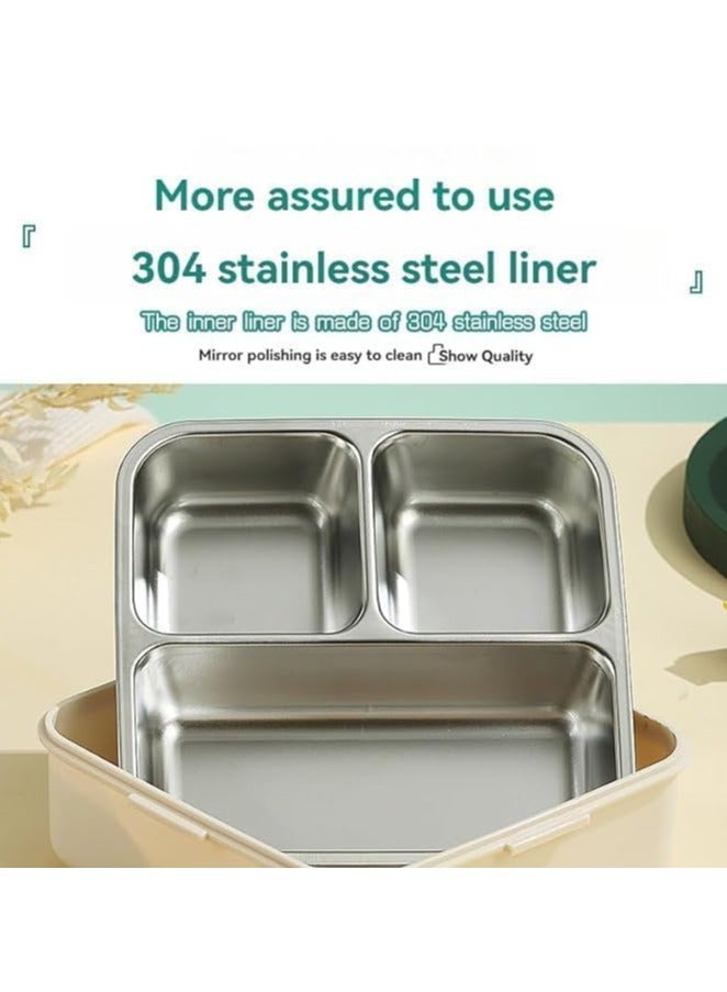 موبكوس صندوق غداء كرتوني، صندوق بينتو للأطفال والكبار، حاويات غداء قابلة للتكديس ومقاومة للتسرب بتصميم ملعقة وحوت، آمن للاستخدام في غسالة الأطباق والميكروويف، مصنوع من الفولاذ المقاوم للصدأ، مناسب لتخزين الطعام على الطريقة اليابانية. (أزرق) - Image 3