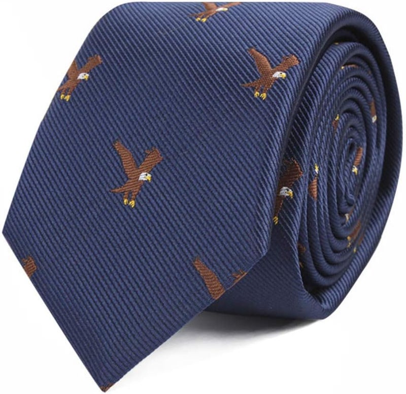 Animal Ties | Woven Skinny Neckties | Groomsmen Wedding Ties | Work Ties for Him