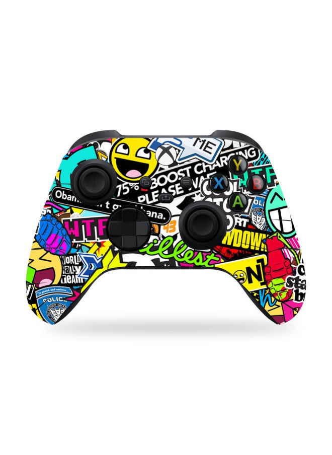 Generic - Xbox Series S Handle Stickers Series X Handle Stickers Game Console Handle Stickers Pain Machine Stickers-Color:TN-SeriesQB-5008 - Image 1