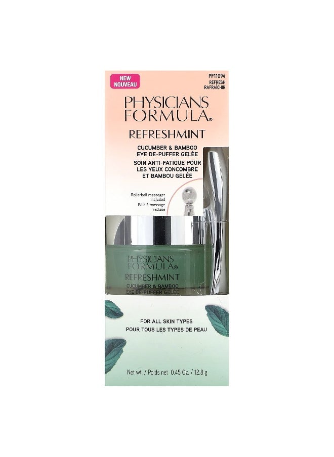 Physician's Formula Physicians Formula, Refreshmint, Cucumber & Bamboo Eye De-Puffer Gelee, Refresh, 0.45 oz (12.8 g)  - Image 2