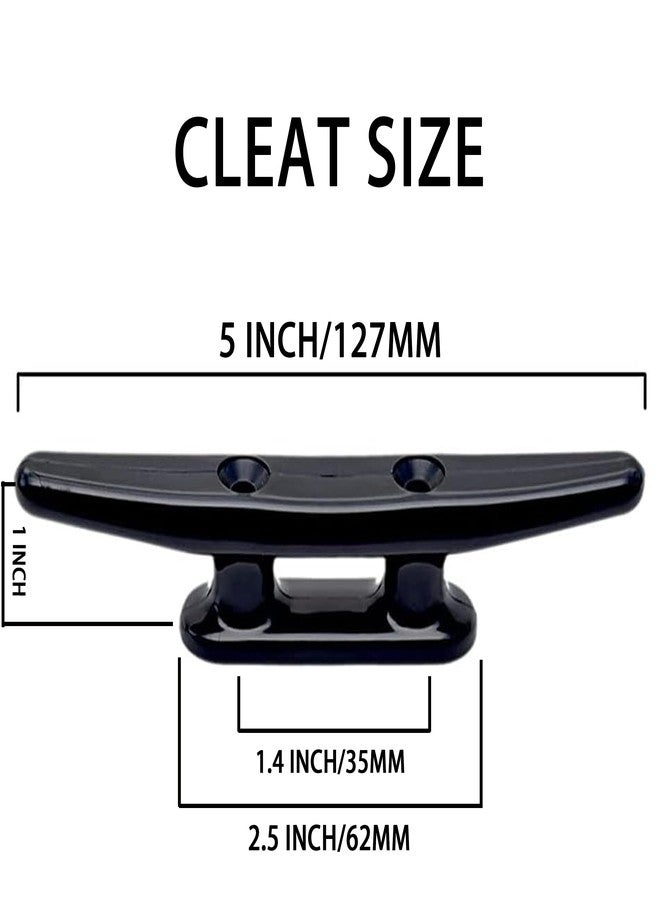 MX Nylon Boat Cleats 5 inch,Boat Dock Cleats Kayak Cleat for Boat Docks,Kayaks,Marine,Nautical Décor - Image 2