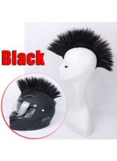 Motorcycle Helmet Mohawk Wig Cosplay Accessory Black