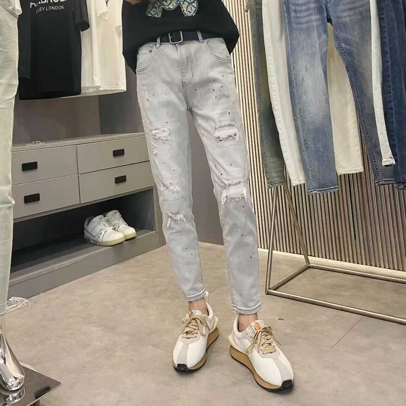 Unisex Casual Daily Denim Jeans - Image 2