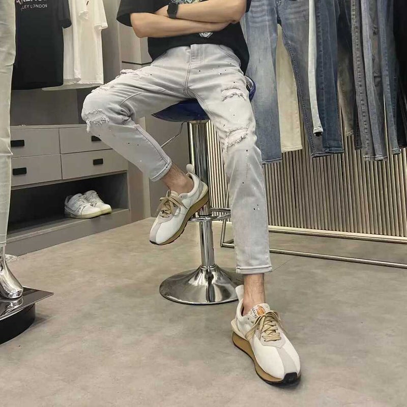 Unisex Casual Daily Denim Jeans - Image 4