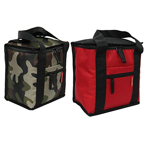 Sfane Tiffin/Lunch Bag Combo (Red & Army) - Image 4