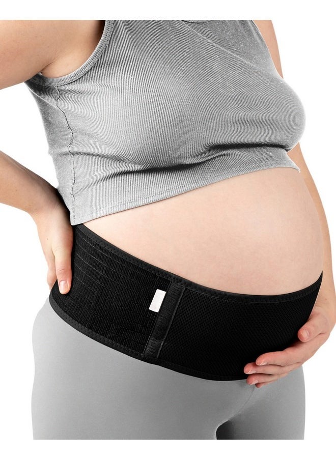 Beauenty Maternity Belt - Belly Band Back Brace - Pregnancy Must Haves - Pregnancy Belly Support Band - Back Support - Belly Band for Pregnancy (Black)  - Image 1