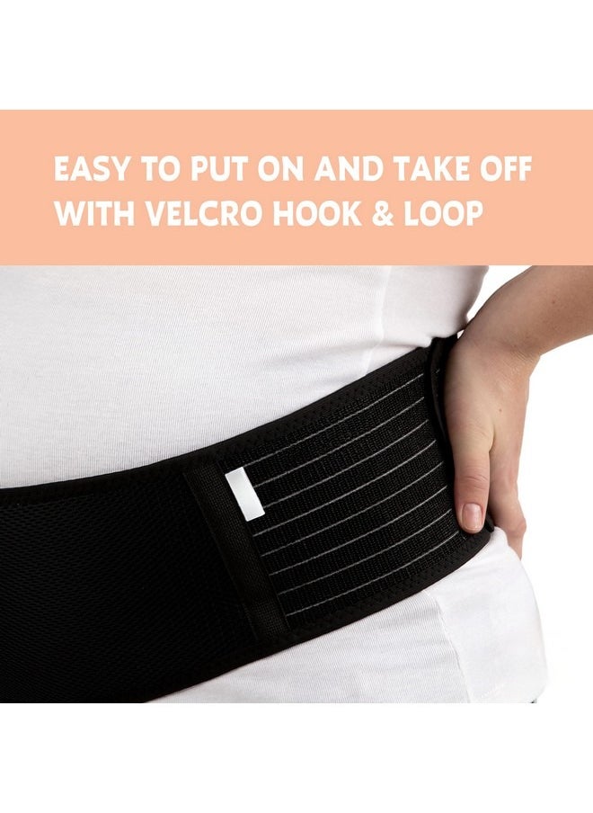 Beauenty Maternity Belt - Belly Band Back Brace - Pregnancy Must Haves - Pregnancy Belly Support Band - Back Support - Belly Band for Pregnancy (Black)  - Image 4