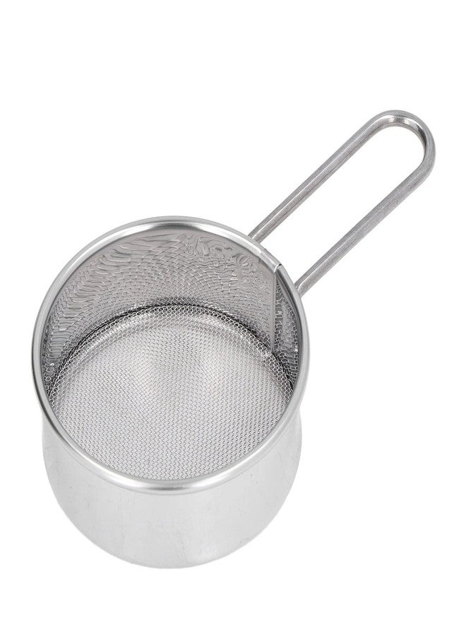 plplaaoo Mini Flour Sifter - 40 Mesh Stainless Steel Flour Sifter with Handle, Compact Fine Mesh Sieve with Handle for Baking, Sifting Powdered Sugar, Cocoa & Matcha (Silver) - Image 1