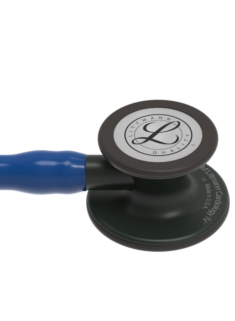 3M Littmann Stethoscope, Cardiology IV 27 inch Navy Blue Tube Black Chestpiece 6168 - Image 2