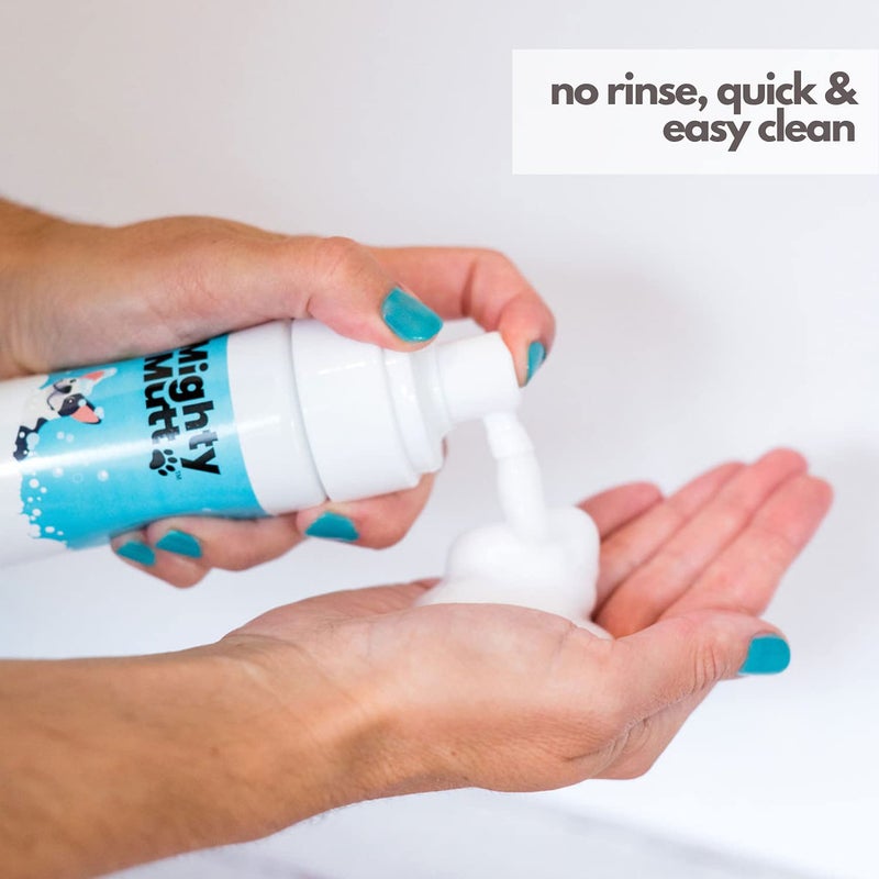 Mighty Mutt Hypoallergenic Waterless Shampoo for Dogs | Dry Shampoo for Dogs | Waterless Foam No Rinse | Anti-Itch, Soothing and Deodorizing | Fresh Breeze | 8 Fl Oz - Image 4