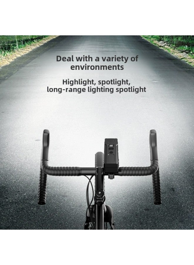 إسكدنيا Bicycle Lights Outdoor Night Riding Flashlight Riding Strong Light Lighting Equipment Long Endurance Mountain Bike Front Lights-Color:Cd-q09 Basic Light-sensitive Car Light 【no Remote Control And No - Image 3