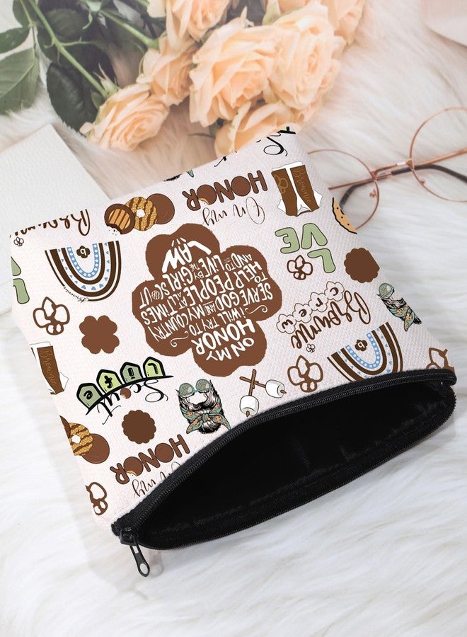 POFULL Brownie Troop Gift Brownie Cosmetic Bag Troop Leader Gifts (Brownie Cosmetic Bag) - Image 3