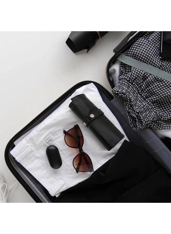 عربست ساعة حافظة حزام الساعة منظم حافظة جلدية للساعة لفة ساعة جلدية للسفر تحمل 5 حافظات تخزين حزام الساعة للرجال والنساء أحزمة الساعة حقيبة تنظيم محمولة متوافقة مع حزام ساعة أبل - Image 3