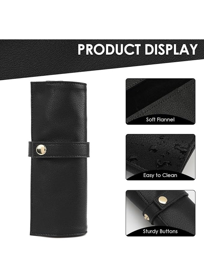 عربست ساعة حافظة حزام الساعة منظم حافظة جلدية للساعة لفة ساعة جلدية للسفر تحمل 5 حافظات تخزين حزام الساعة للرجال والنساء أحزمة الساعة حقيبة تنظيم محمولة متوافقة مع حزام ساعة أبل - Image 5