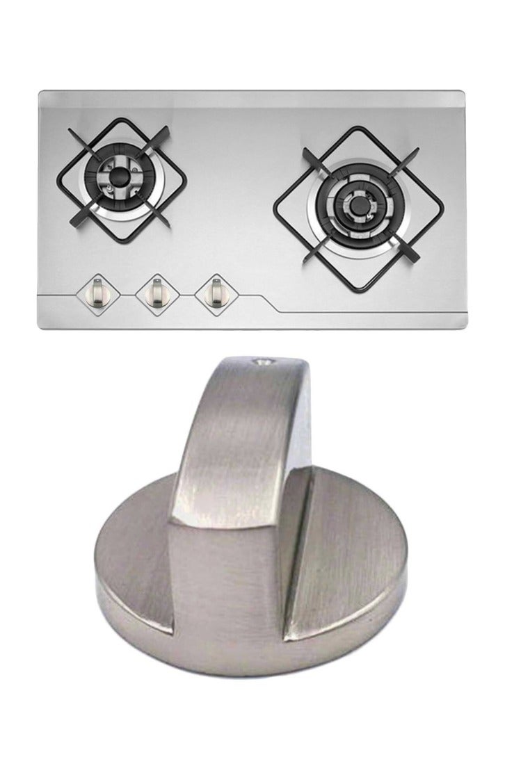 تشيس اب مقبض موقد غاز، 5 قطع معدنية فضية مقاس 6 مم، مقابض تحكم في موقد غاز، محولات، مفتاح فرن، أقفال تحكم في سطح الطهي - Image 2