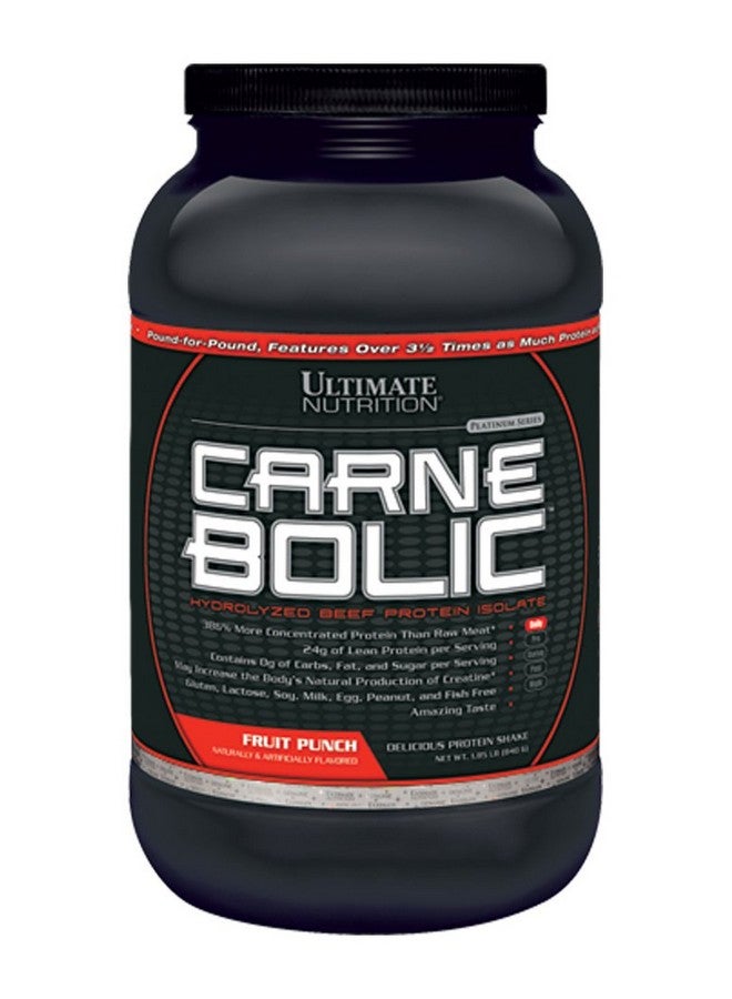 ULTIMATE NUTRITION Carne Bolic Beef Protein Powder, Lactose Free Protein Shakes, Paleo And Keto Friendly With No Sugar Or Carb, Low Calorie Isolate Powder, Hydrolized Protein, 60 Servings, Fruit Punch - Image 2