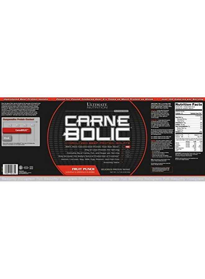 ULTIMATE NUTRITION Carne Bolic Beef Protein Powder, Lactose Free Protein Shakes, Paleo And Keto Friendly With No Sugar Or Carb, Low Calorie Isolate Powder, Hydrolized Protein, 60 Servings, Fruit Punch - Image 4
