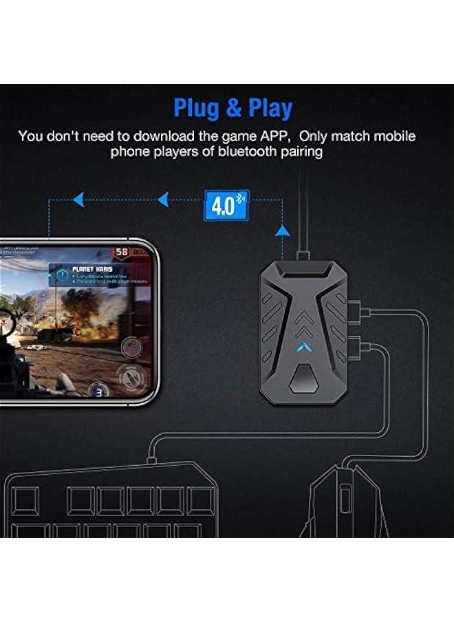 Generic - Gaming Keyboard Mouse Converter Adapter for Android, No Delay, Adjustable Stand, Charging While Playing Games (Mix Pro Comes Standard) - Image 1