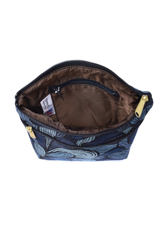 Danny K. Women's Tapestry Zipper Purse Crossbody Handbag, Adjustable Cord, Handmade in USA (Splash) - Image 3