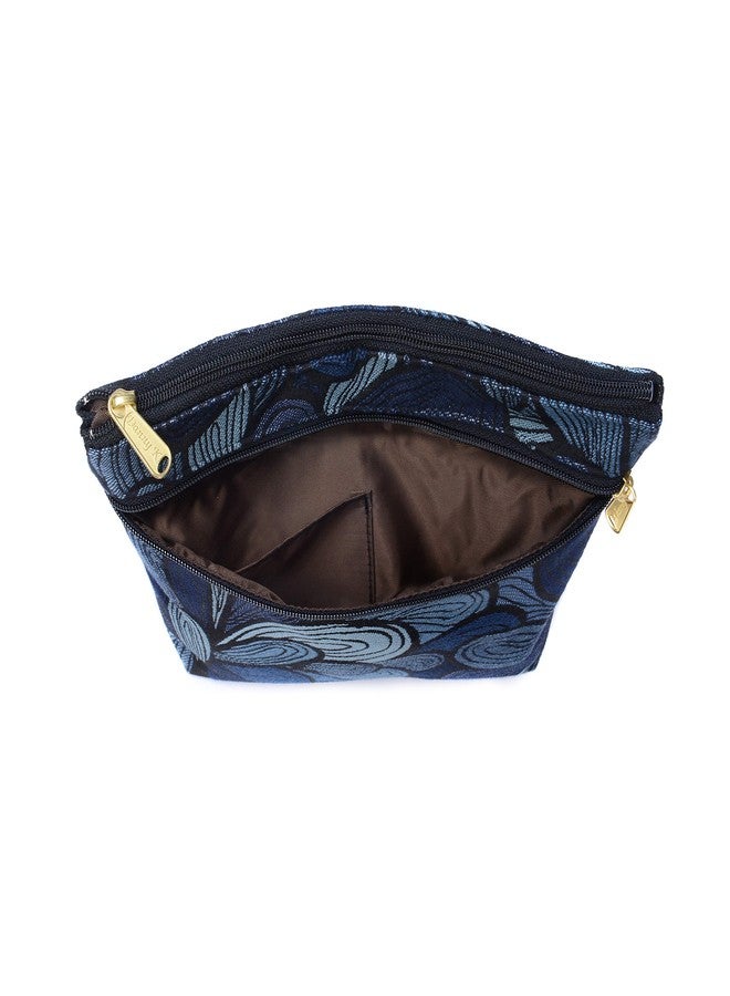 Danny K. Women's Tapestry Zipper Purse Crossbody Handbag, Adjustable Cord, Handmade in USA (Splash) - Image 4