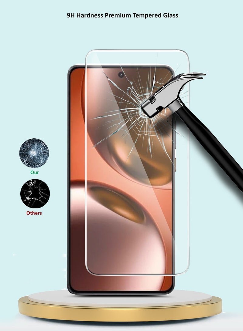 جيماكس واقي شاشة من الزجاج المقسّى Realme GT 7 5G / Realme GT 7T 5G 2025 سلسلة GMAX المميزة بحواف منحنية 9H 2.5D - شفاف - Image 3