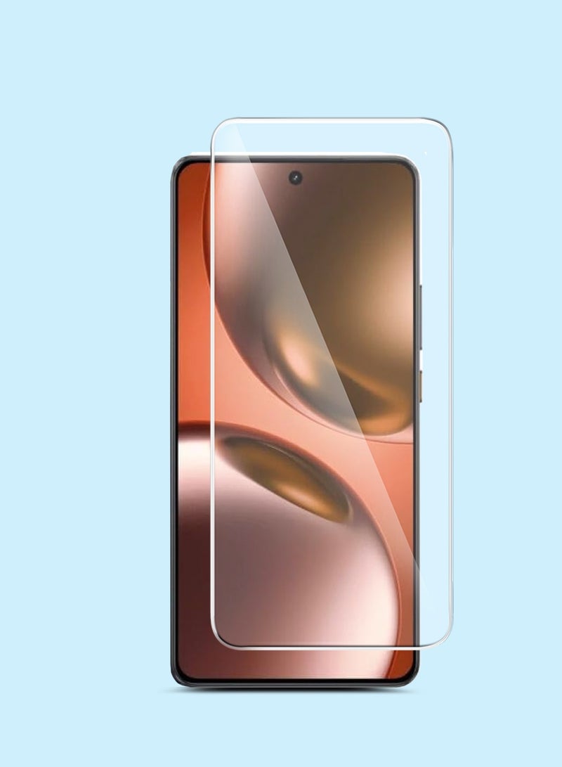 جيماكس واقي شاشة من الزجاج المقسّى Realme GT 7 5G / Realme GT 7T 5G 2025 سلسلة GMAX المميزة بحواف منحنية 9H 2.5D - شفاف - Image 1