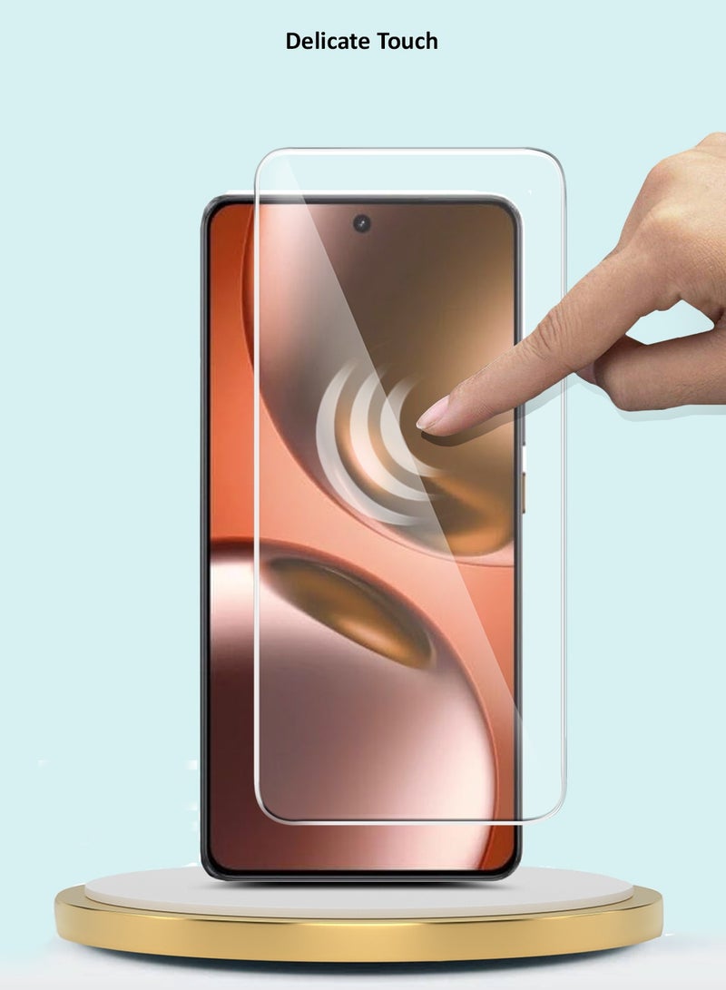 جيماكس واقي شاشة من الزجاج المقسّى Realme GT 7 5G / Realme GT 7T 5G 2025 سلسلة GMAX المميزة بحواف منحنية 9H 2.5D - شفاف - Image 5