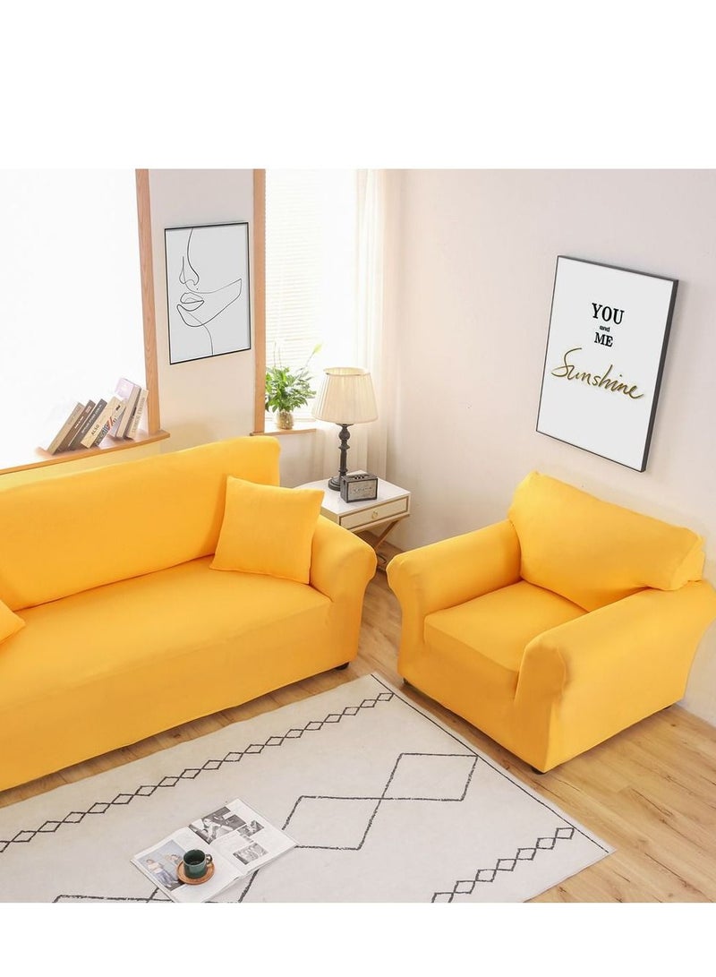 شاربدو غطاء أريكة بلون خالص - Image 1