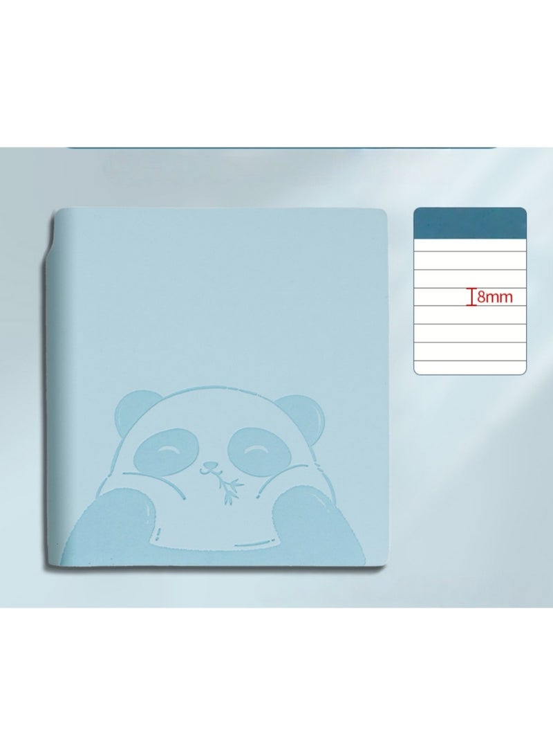 Generic 2pcs Panda Pocket Notebook with Pen – 10.5 × 10 cm Mini Notebook Set in Purple & Blue - Image 3