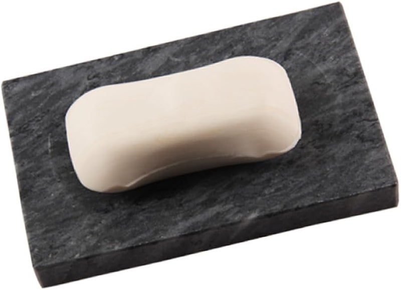 Marble Soap Dish Holder with Drain for Shower and Sink - Image 1